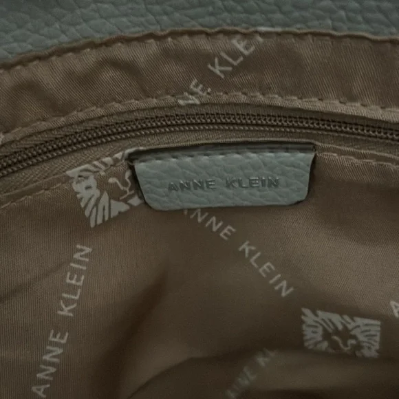 Nice Anne Klein Light Gray  Tote Shoulder Bag, Classic Career Work Office Purse - Picture 5 of 10